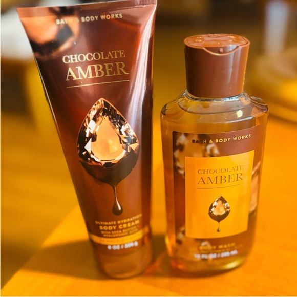 Bath & Body Works Other - Bath & Body Works Chocolate Amber Hydrating Set